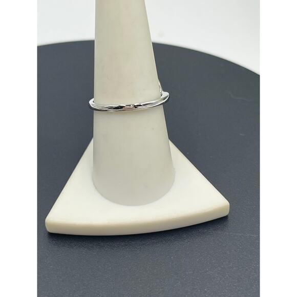 Sterling Silver Marquise Iolite CZ Double Halo Ring Size 8.75 Vintage Style - Picture 7 of 10